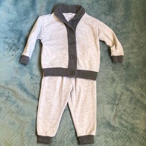 Splendid Gray and Light Gray Baby Outfit Set